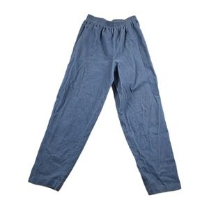 Season Ticket Pants Vintage‎ Women's Size 12 Short High Waist Blue Corduroy